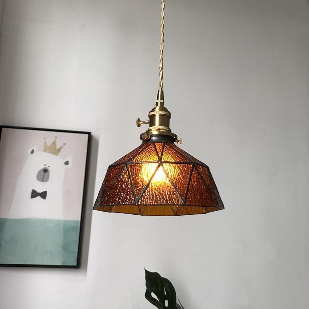 Classic Glass LED Nordic Style Pendant Lighting Hanging Ceiling Lights-Lighom