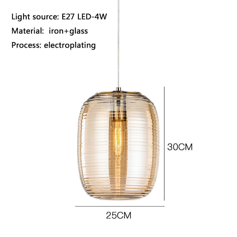 Industrial island lantern gray pendant lighting in glass