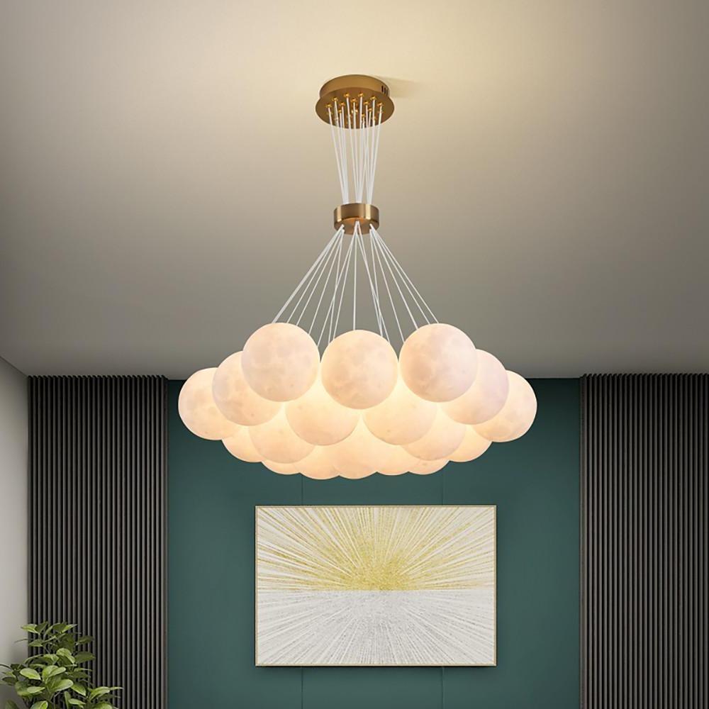 Modern Cluster Globe Chandelier Pendant Light Island Lights Hanging Lamp-Lighom