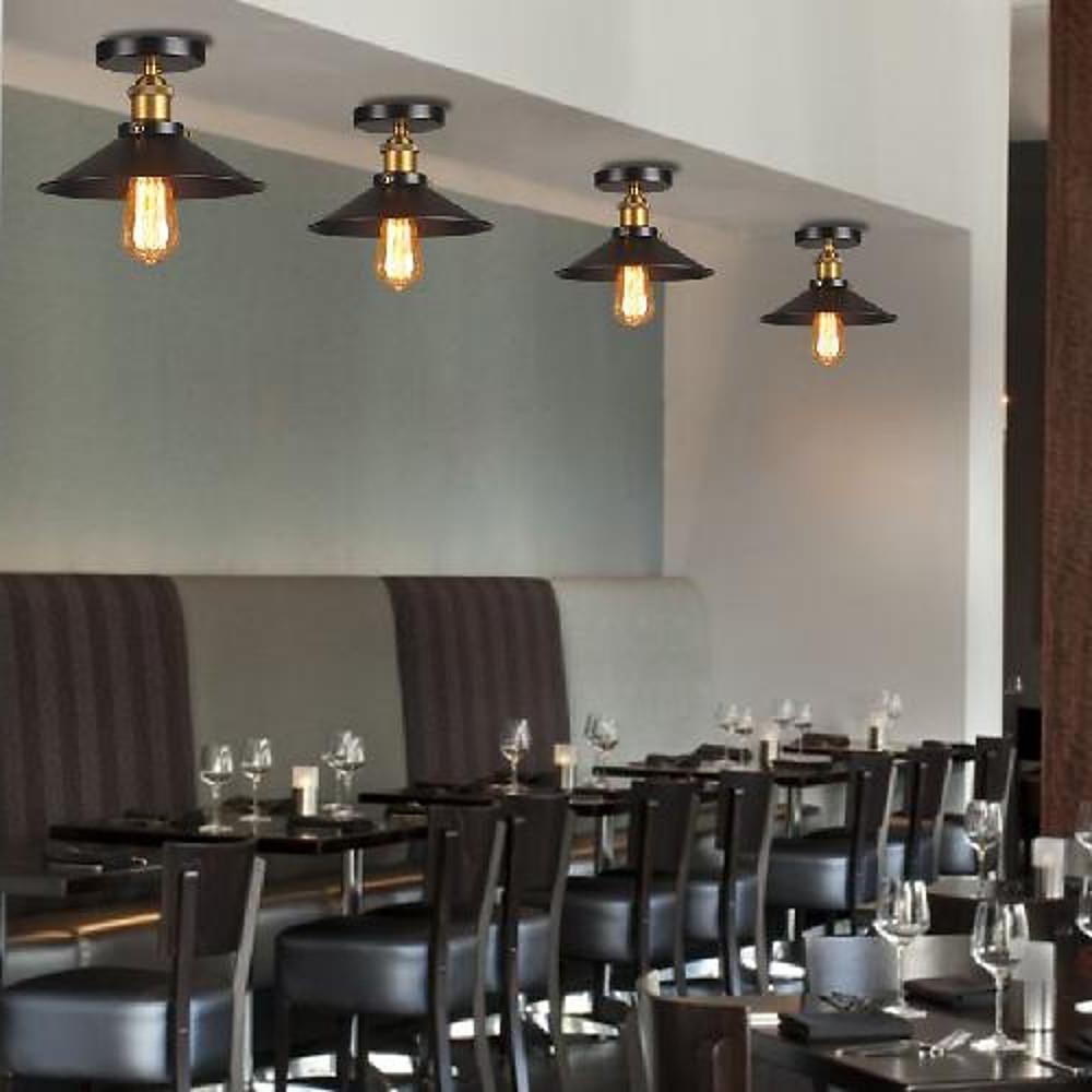 Circular Teardrop Pendant Light Industrial Hallway Lighting LED Ceiling Light-Lighom