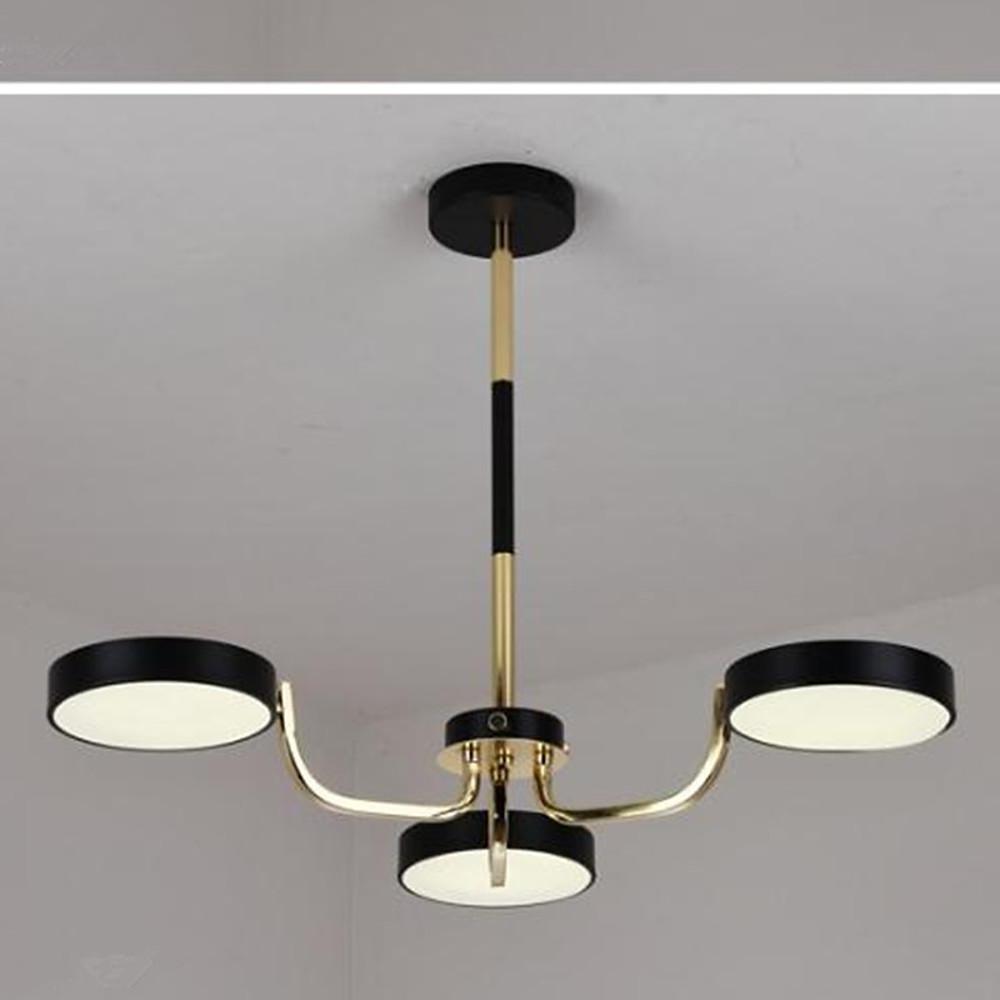 3 Lights Circular LED Modern Chandeliers Kitchen Pendant Lighting-Lighom