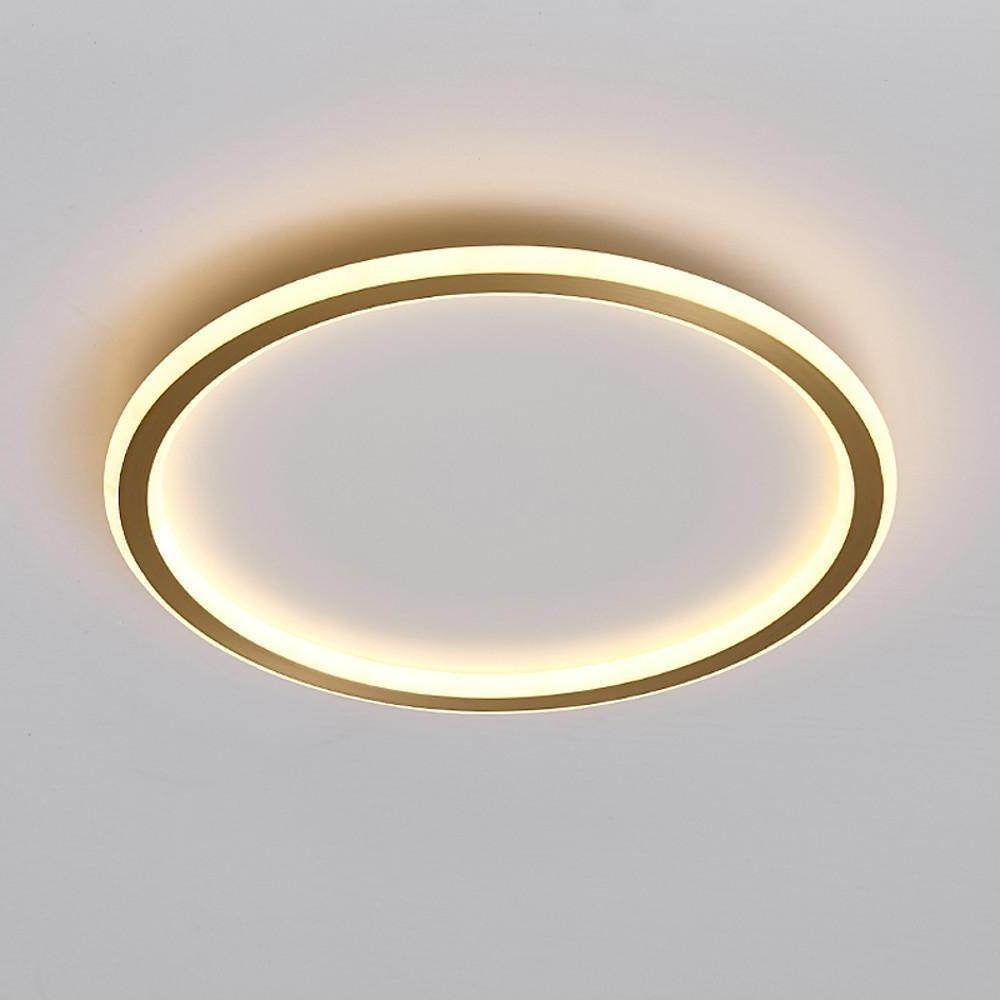 Circle Design Minimalist Nordic Integrated LED Flush Mount Ceiling Light-Lighom