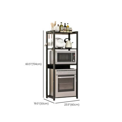 Black Rust Resistant Metal Kitchen Storage Baker's Rack