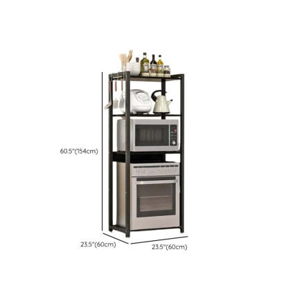 Black Rust Resistant Metal Kitchen Storage Baker's Rack