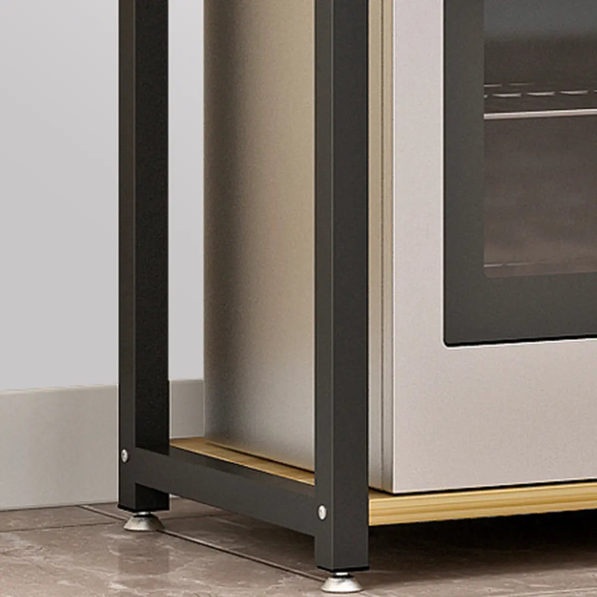 Black Rust Resistant Metal Kitchen Storage Baker's Rack