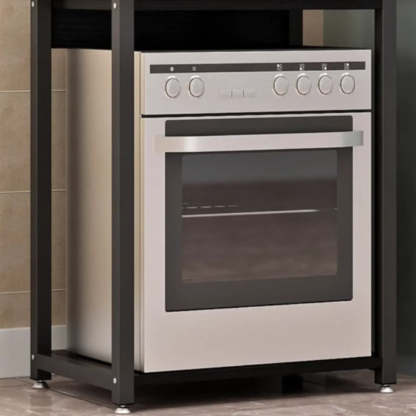Black Rust Resistant Metal Kitchen Storage Baker's Rack