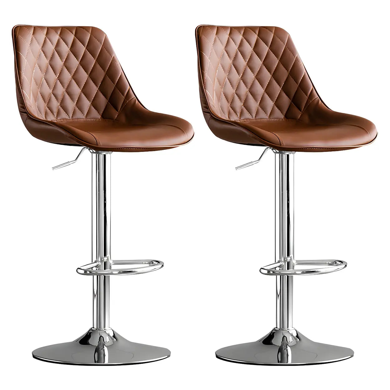 Lighom leather bucket gray bar & counter stools in leather — Dark Gray / Silver / Set of 4