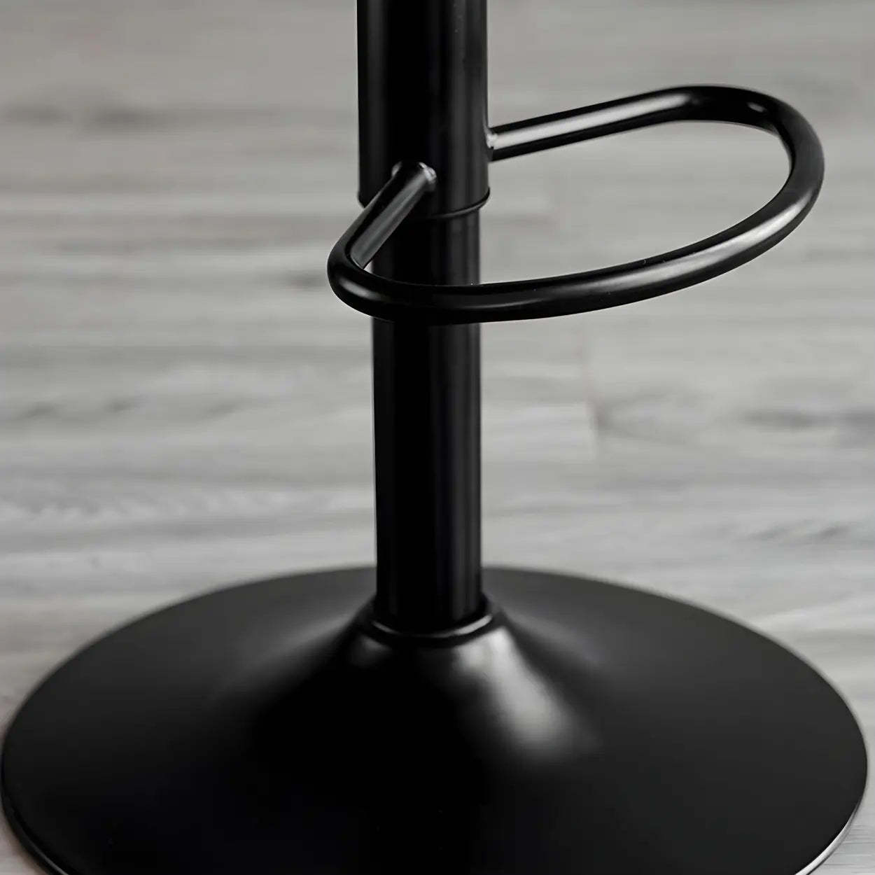 Leather bucket gray bar & counter stools — Orange / Black / Set of 4