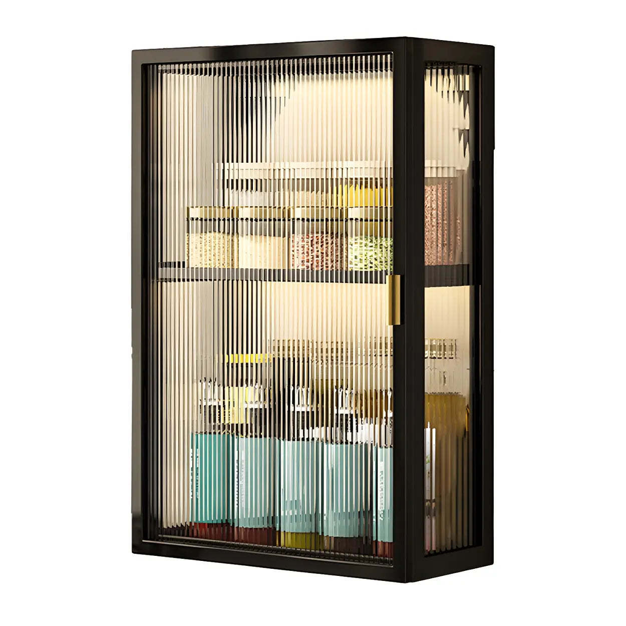 Kitchen Rectangular Wall-Mount Metal Cabinet — White