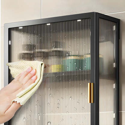 Kitchen Rectangular Wall-Mount Metal Cabinet — White