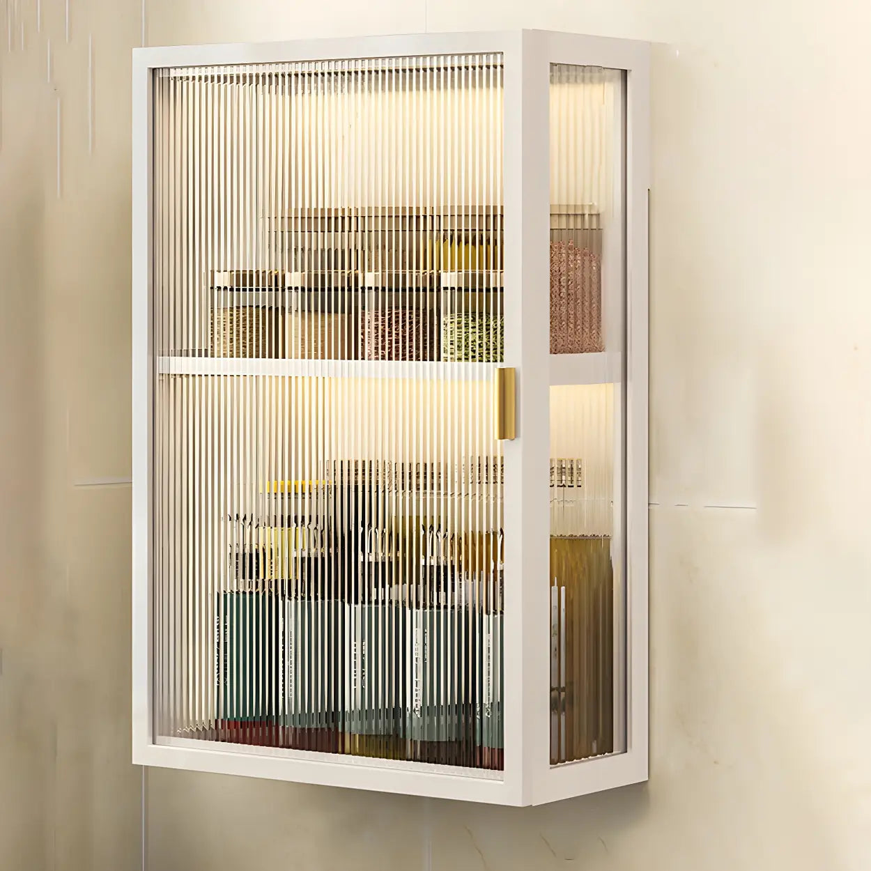 Kitchen Rectangular Wall-Mount Metal Cabinet