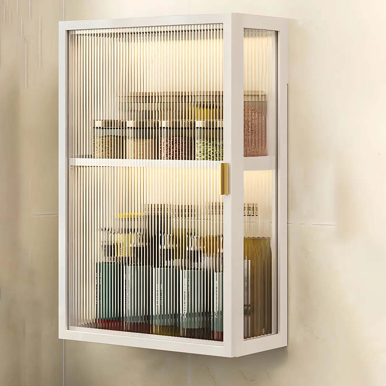 Kitchen Rectangular Wall-Mount Metal Cabinet
