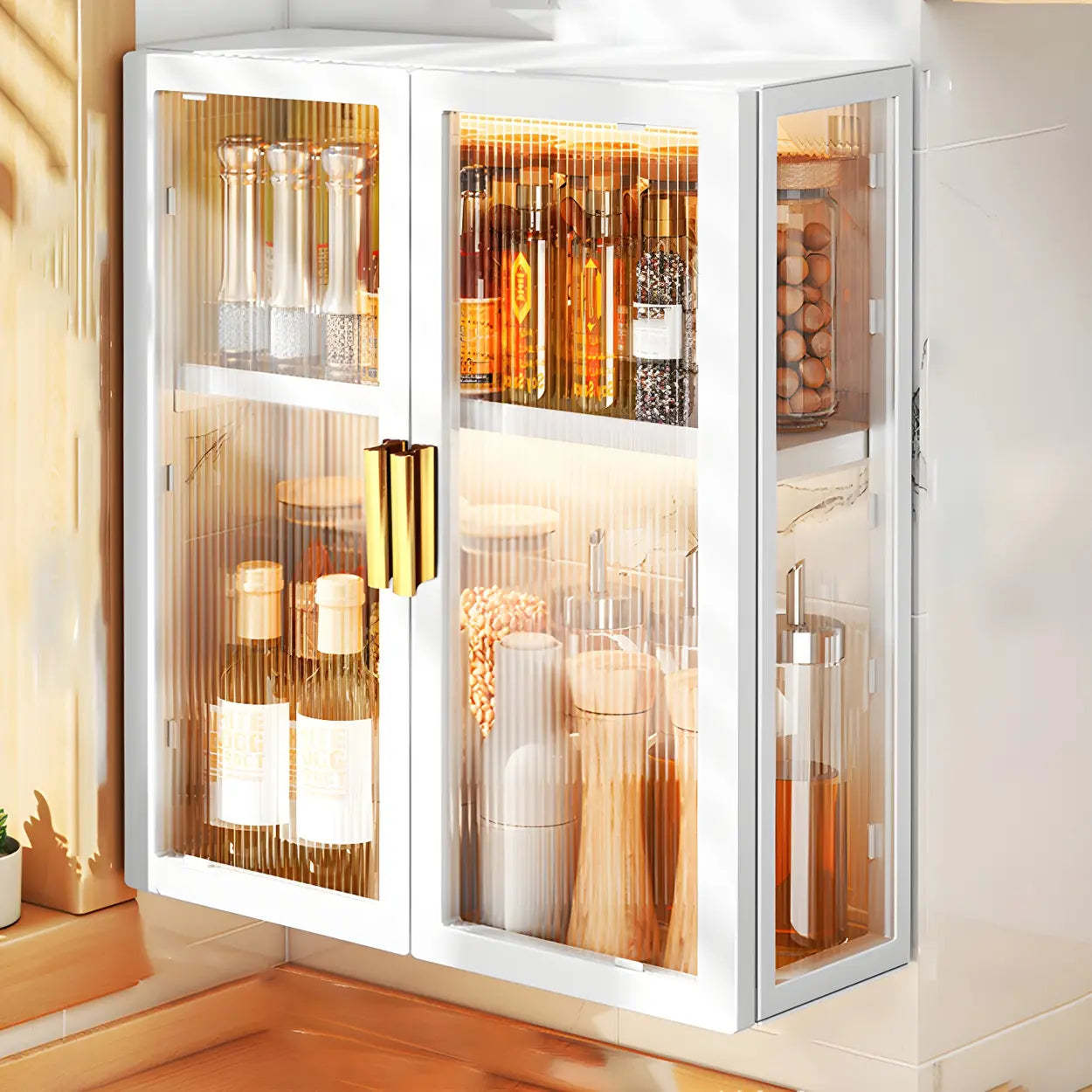 Kitchen Rectangular Wall-Mount Metal Cabinet