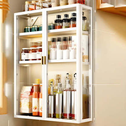 Kitchen Rectangular Wall-Mount Metal Cabinet