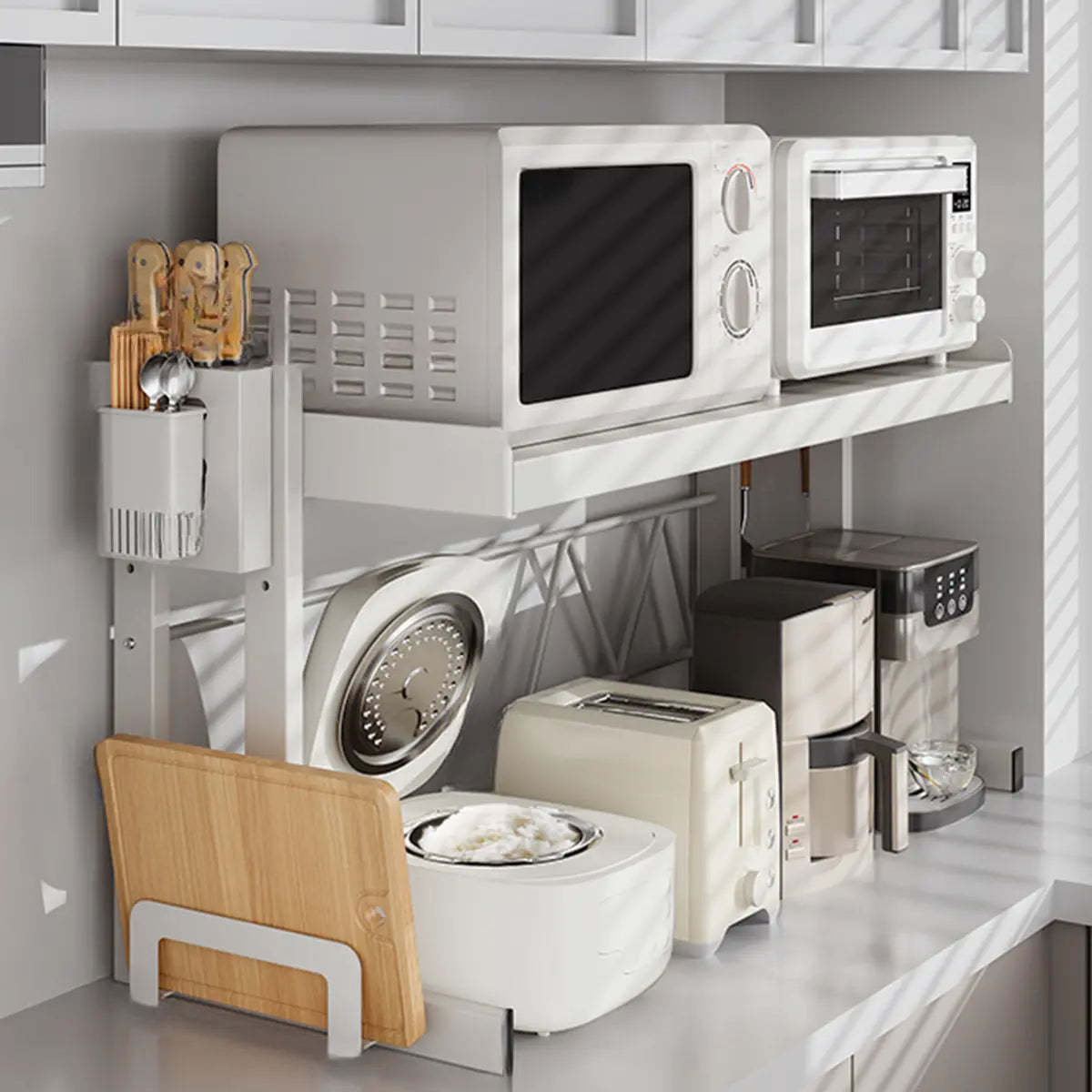 White Rust Resistant Metal Kitchen Baker's Rack