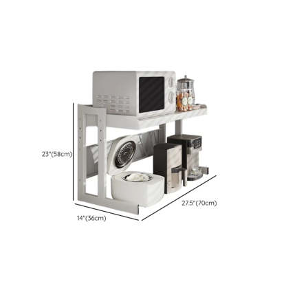 White Rust Resistant Metal Kitchen Baker's Rack
