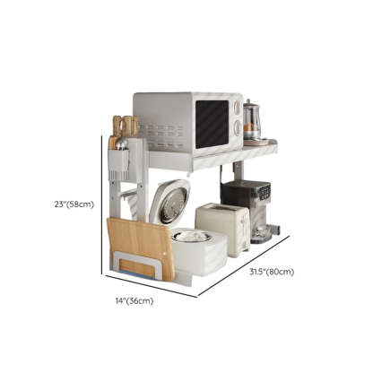White Rust Resistant Metal Kitchen Baker's Rack