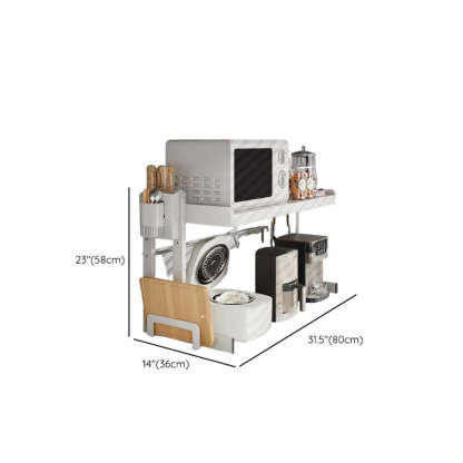 White Rust Resistant Metal Kitchen Baker's Rack