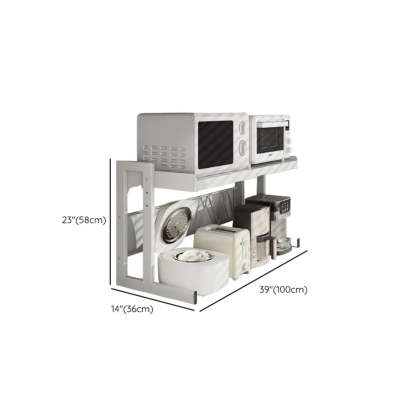 White Rust Resistant Metal Kitchen Baker's Rack
