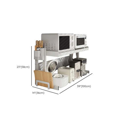 White Rust Resistant Metal Kitchen Baker's Rack