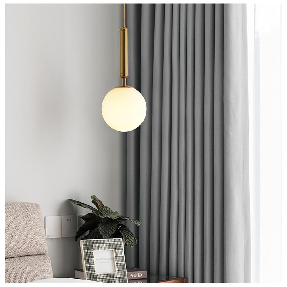 Glass Ball Plated LED Modern Island Pendant