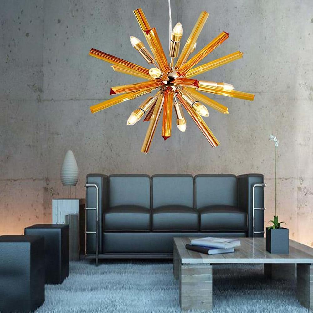 9-Light Metal Modern Kitchen Island Pendant