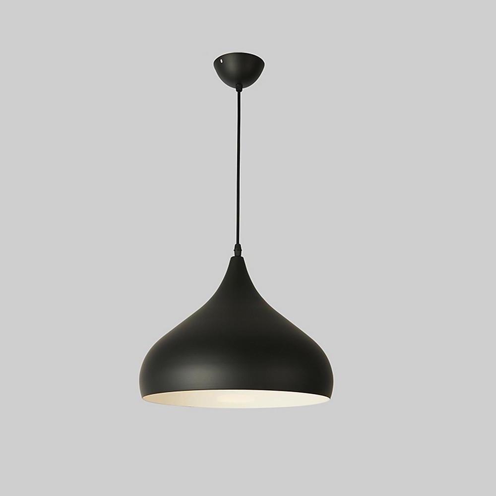 1-light bowl pendant lighting in metal — Purple