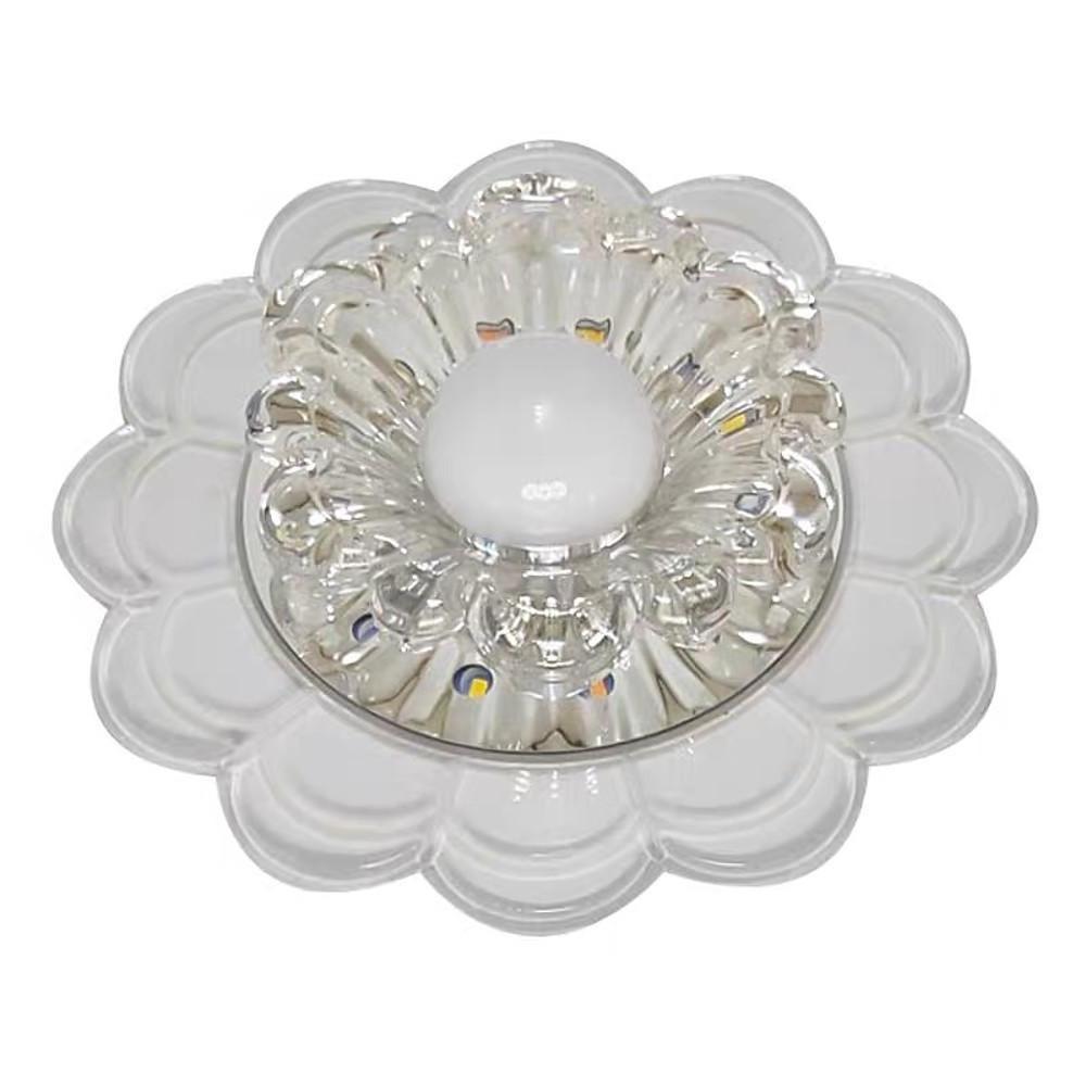 Flower Effect Entryway Lighting Crystal Metal LED Flush Mount Ceiling Light for Baby Kids-Lighom