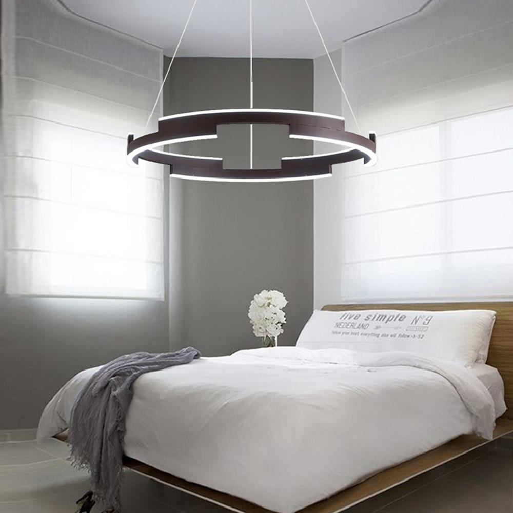 Modern Geometrical Circle Chandelier Pendant Light for Bedroom-Lighom