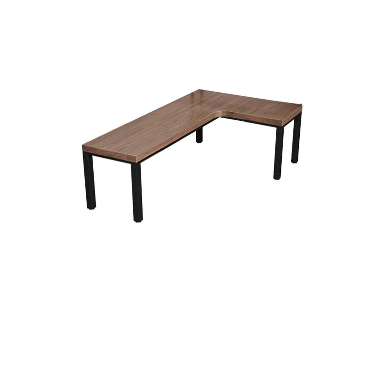 Lighom l-shape desk wood desks for bedroom — 63" L x 47.2" W x 29.5" H
