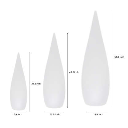 Three-Way Powered Water Drop LED Floor Lamp-Lighom