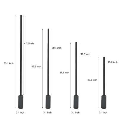 Minimalist Strip LED Waterproof Modern Outdoor Floor Lamp Lawn Lights-Lighom