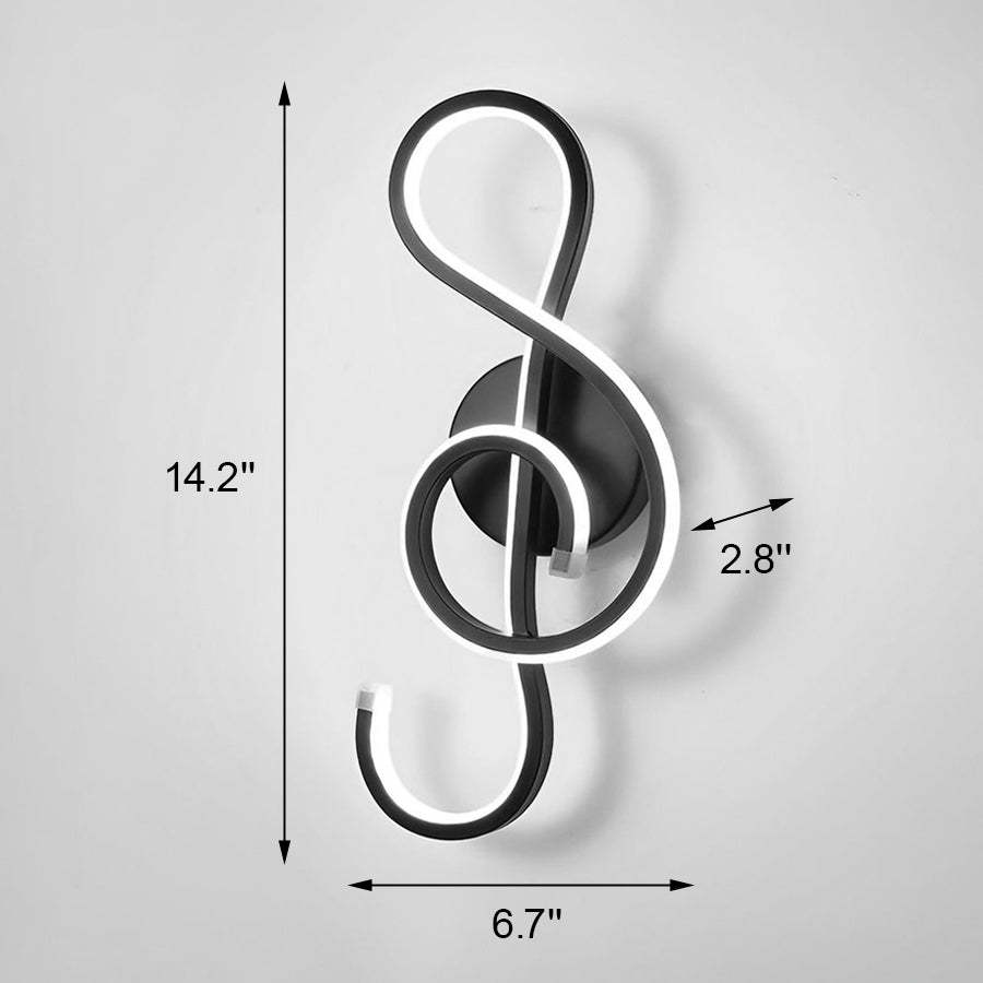 Musical Note LED Modern Wall Sconce