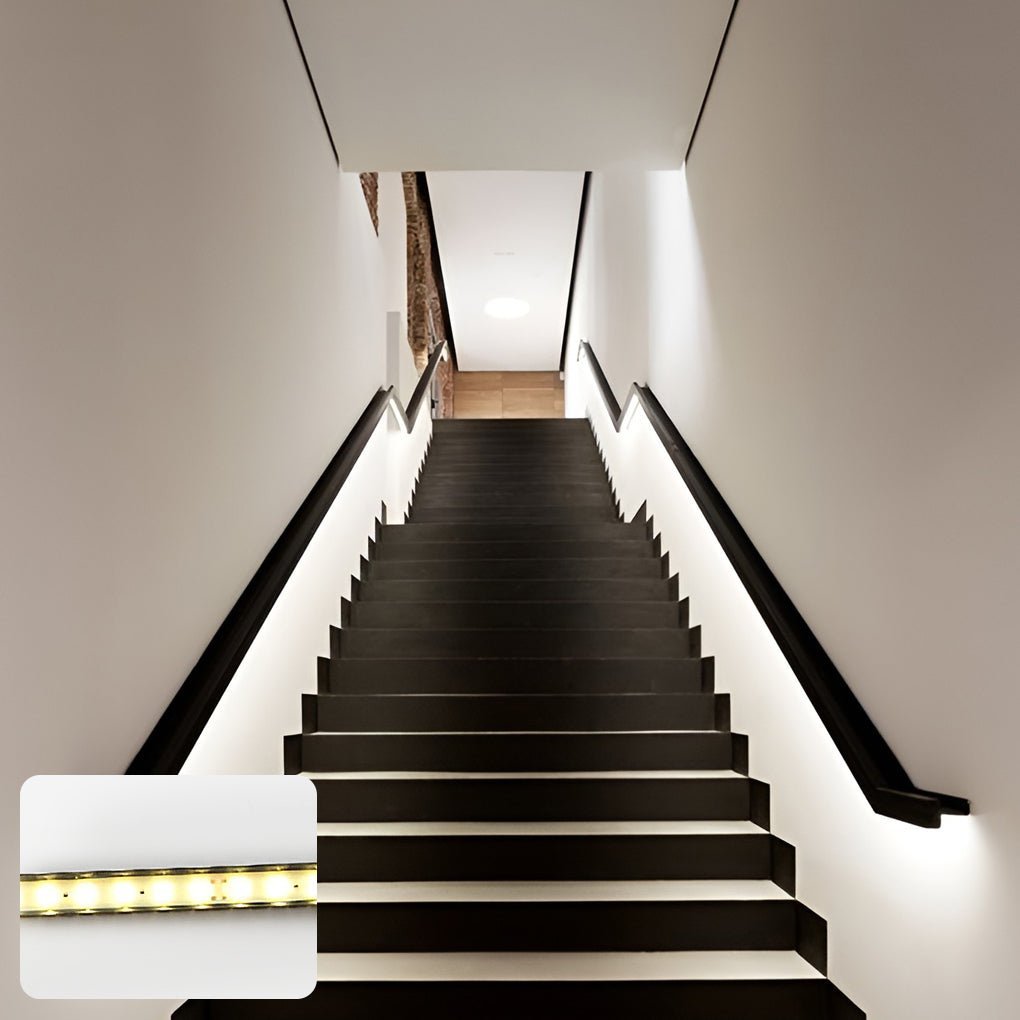 IP68 Waterproof LED Strip Step Stair Under Tread Lighting Outdoor Decorative Guardrails Lights-Lighom