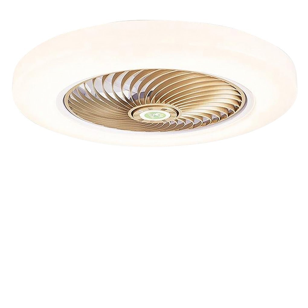 Modern Flush Mount Bladeless Enclosed LED Ceiling Fan