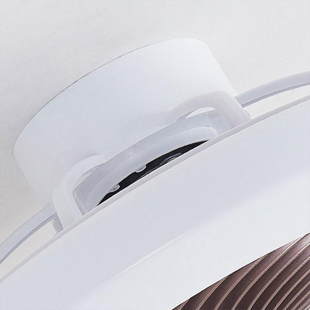 Modern Flush Mount Bladeless Enclosed LED Ceiling Fan