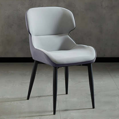 Lighom leather wingback legs gray office chairs in metal leather wood