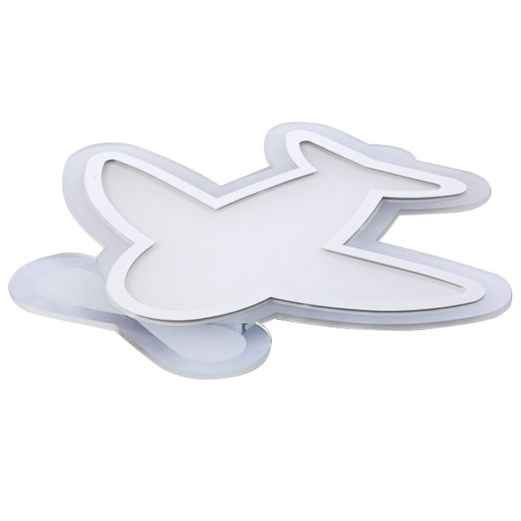 LED Aircraft White Iron Modern Flush Mount Light