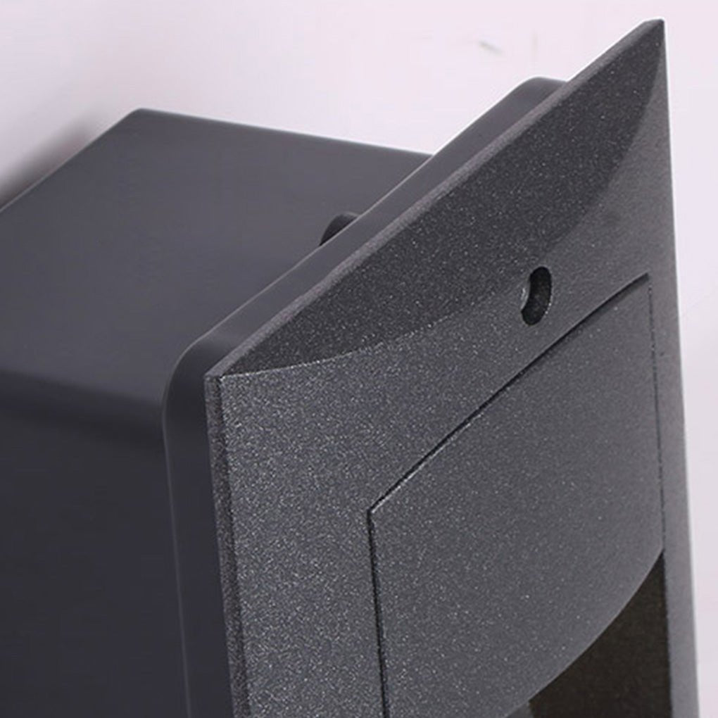 Rectangle Waterproof LED Black Modern Outdoor Step Lights Recessed Stair Sconces-Lighom