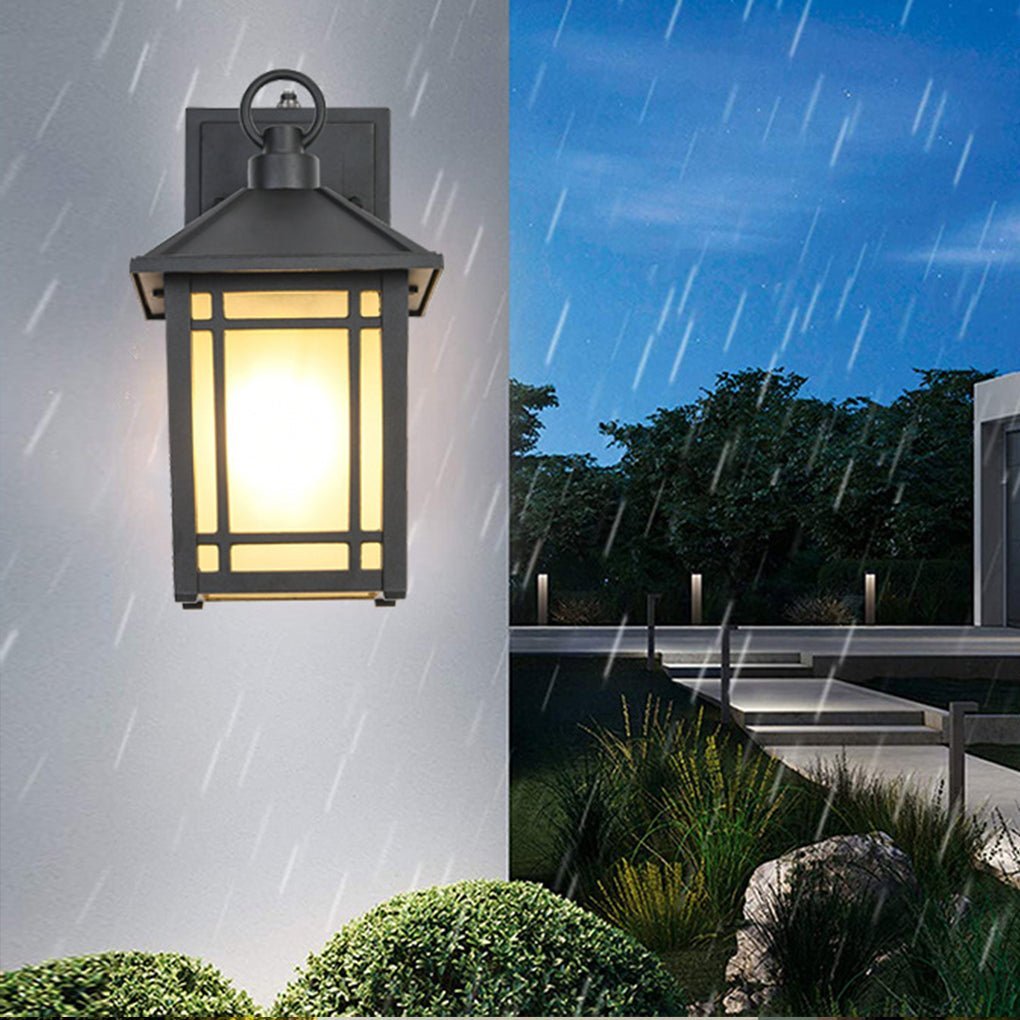 LED Outdoor Induction Exterior Wall Light Waterproof Wall Light with Light Sensing-Lighom