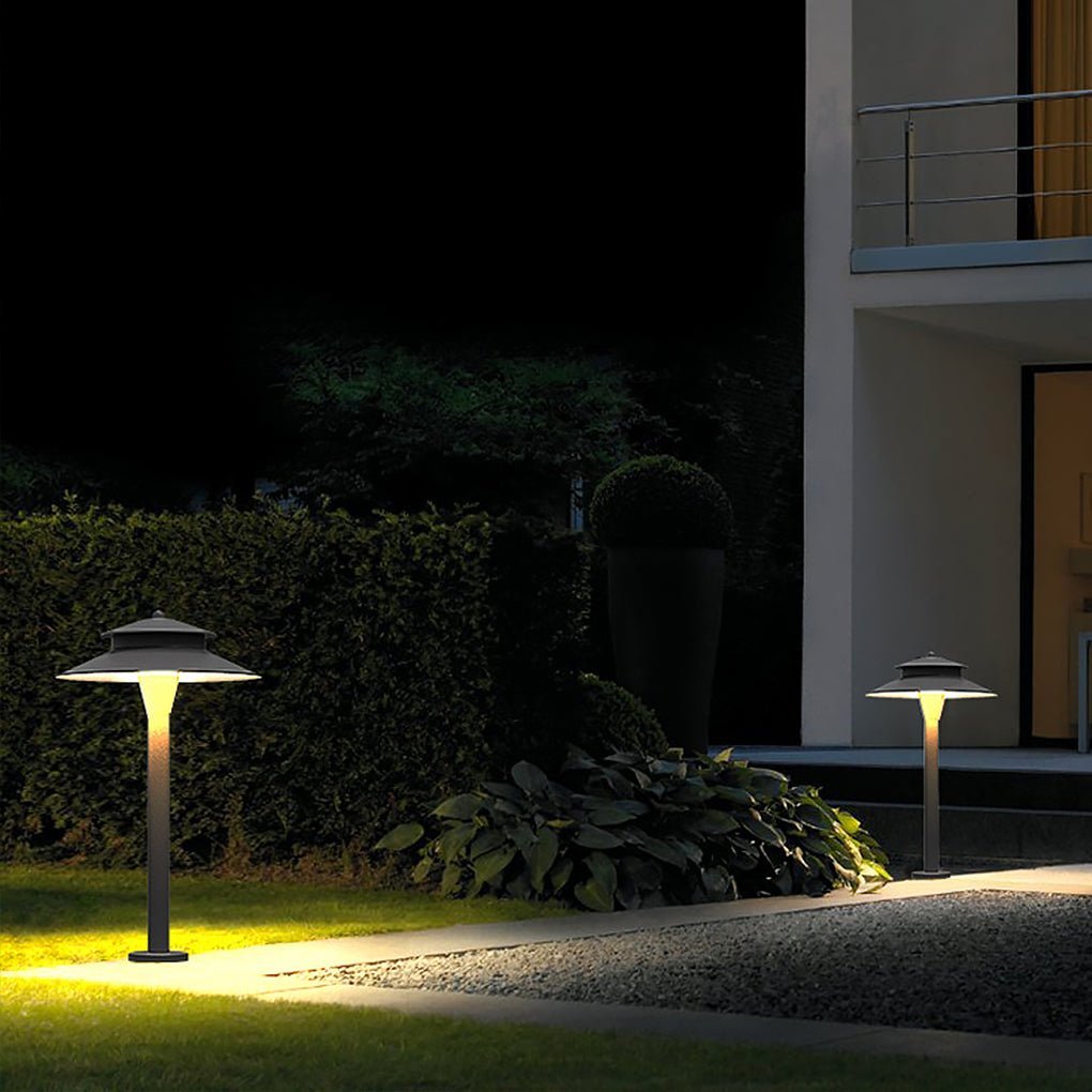 Aluminum Industrial Hat-Top LED Pathway Light Outdoor 5W Lawn Lamp-Lighom