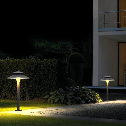 Aluminum Industrial Hat-Top LED Pathway Light Outdoor 5W Lawn Lamp-Lighom