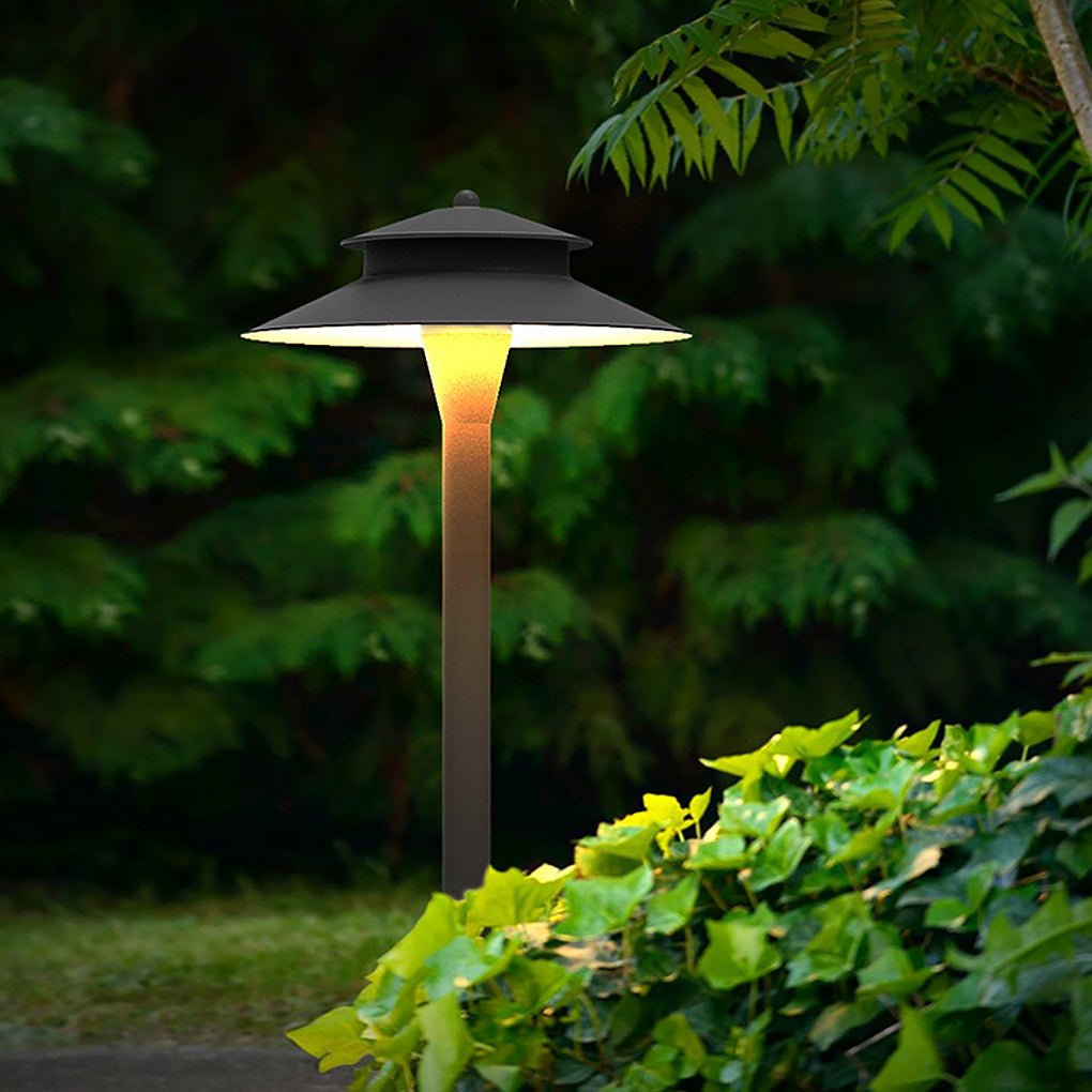 Aluminum Industrial Hat-Top LED Pathway Light Outdoor 5W Lawn Lamp-Lighom