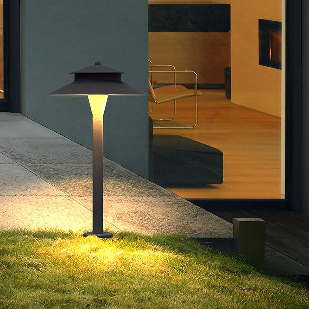Aluminum Industrial Hat-Top LED Pathway Light Outdoor 5W Lawn Lamp-Lighom