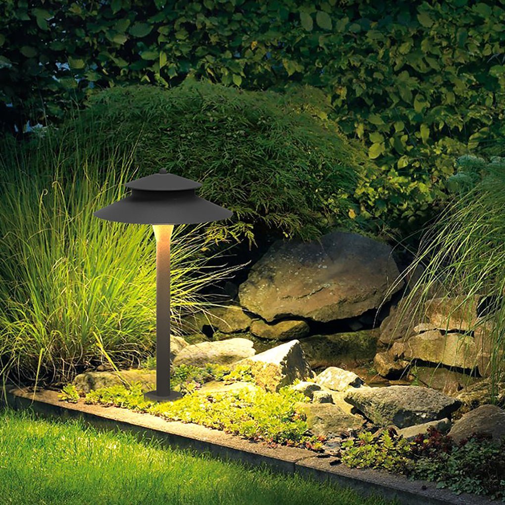 Aluminum Industrial Hat-Top LED Pathway Light Outdoor 5W Lawn Lamp-Lighom