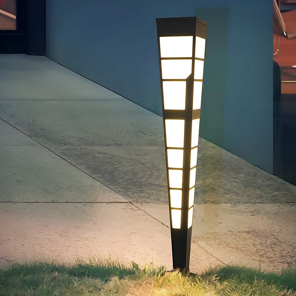 LED Outdoor Post Lights Garden Lights Outside Lights Geometric Shaped Patio Lights-Lighom