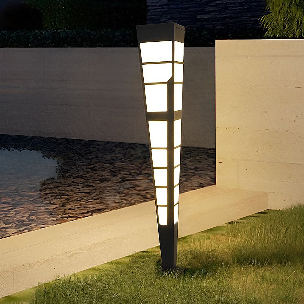 LED Outdoor Post Lights Garden Lights Outside Lights Geometric Shaped Patio Lights-Lighom