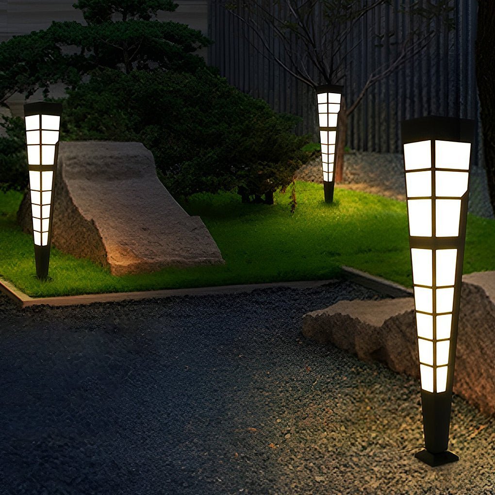 LED Outdoor Post Lights Garden Lights Outside Lights Geometric Shaped Patio Lights-Lighom