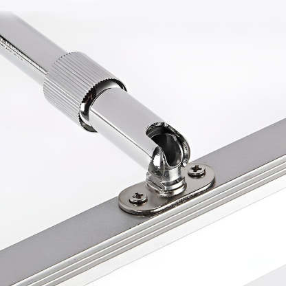 Retractable Over Mirror Bathroom Vanity Light with Acrylic Bar and Stainless Steel Fixture-Lighom