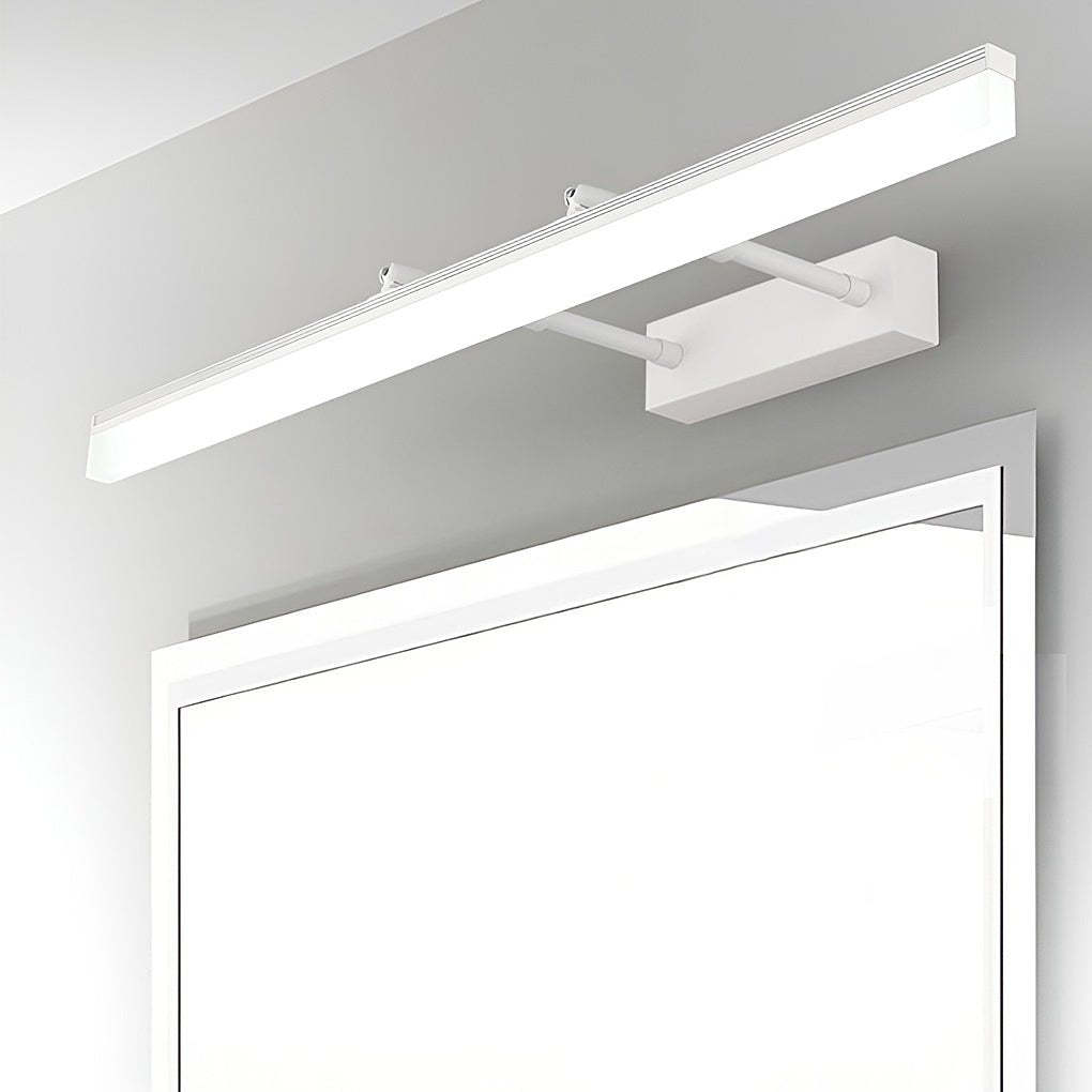 Retractable Over Mirror Bathroom Vanity Light with Acrylic Bar and Stainless Steel Fixture-Lighom